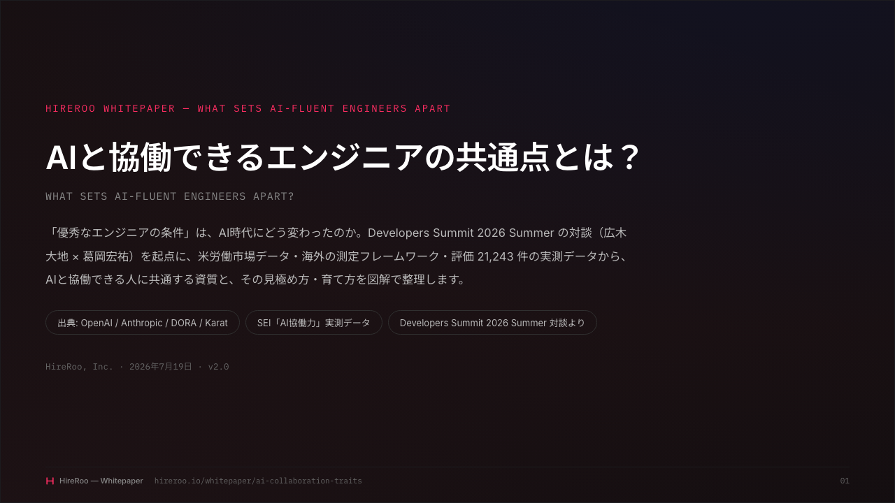 AIと協働できるエンジニアの共通点とは？