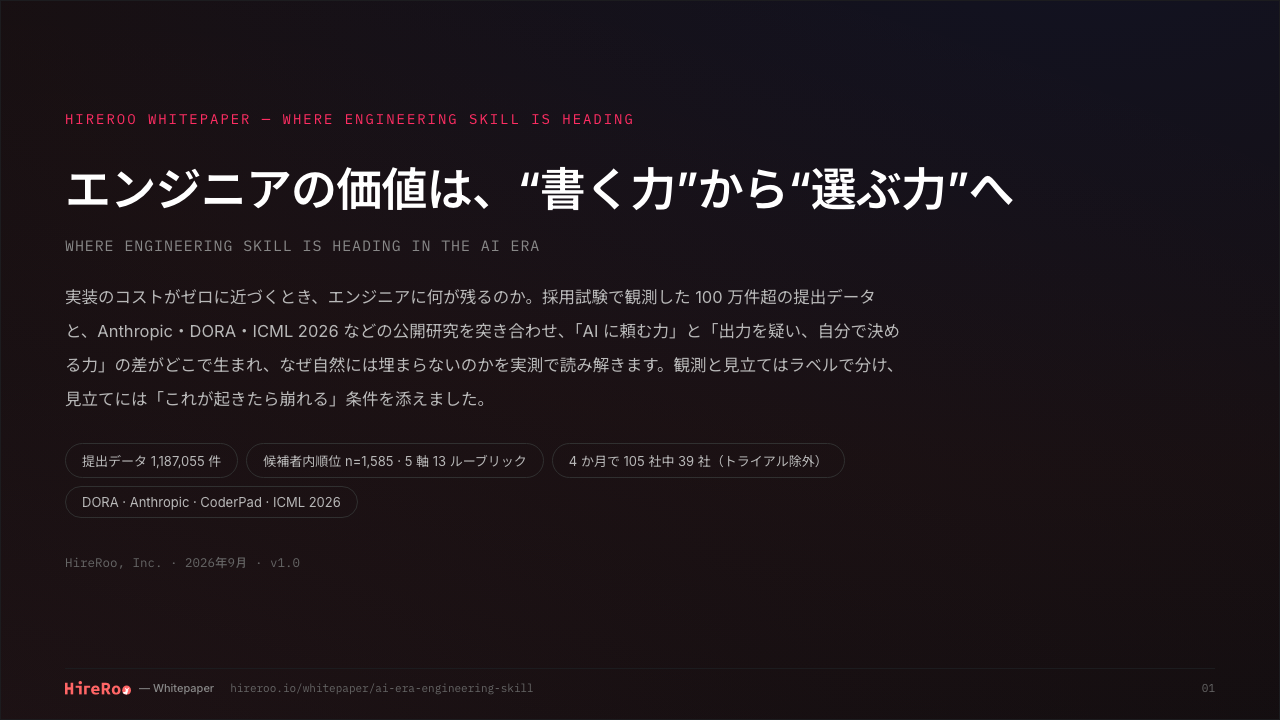 エンジニアの価値は、"書く力"から"選ぶ力"へ サンプルページ 1